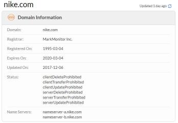 nike的whois信息